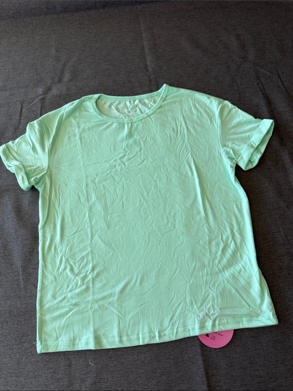 H&M Light Mint Green Short-Sleeve Crewneck Tee